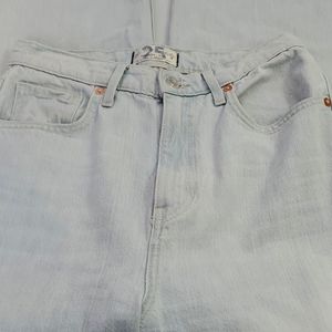 We the Free Light Wash High Rise Baggy Jeans